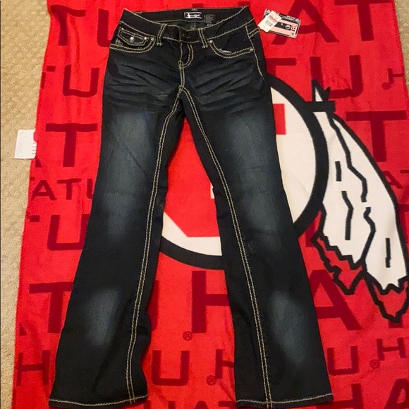 Brand New Jeans with Tags. Jeweled Jeans Bootcut 5 - Picture 1 of 8